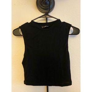 High Neck Crop Top